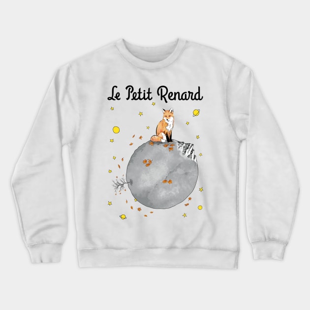 Le Petit Renard Crewneck Sweatshirt by DrMonekers